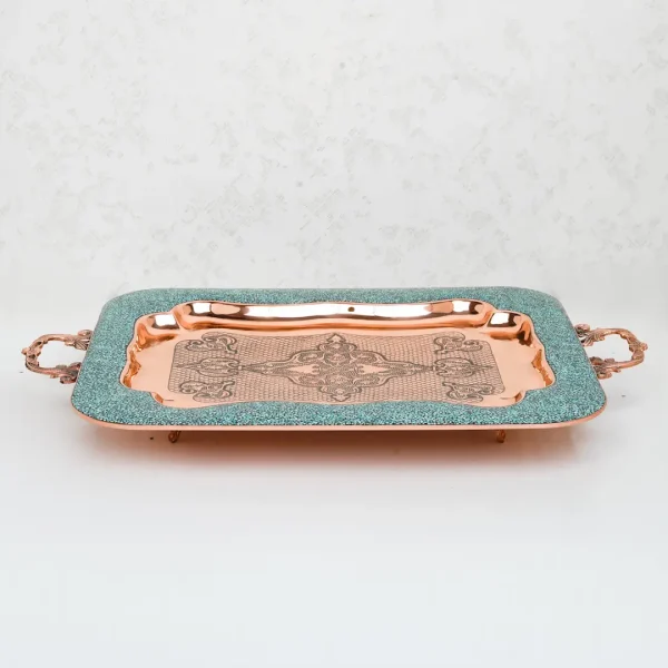 صينية رائعة مرصعة بالفيروز