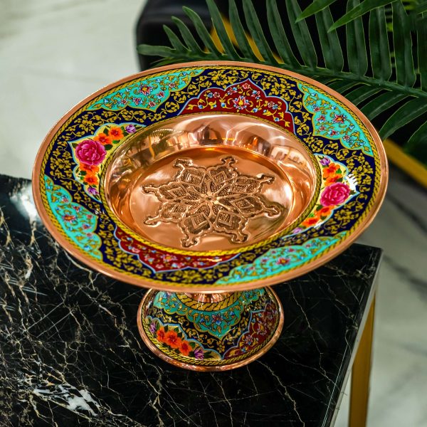 حامل حلويات فاخر – بتصميم الطيور والزهور